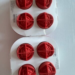 Ice cube Red Silicone Rose-Shaped Molds